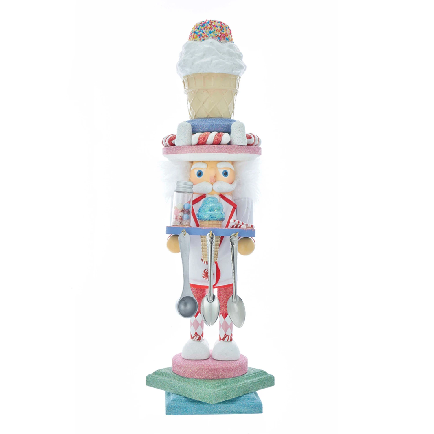 Kurt Adler 19" Hollywood Nutcrackers Ice Cream Nutcracker Christmas Figure HA0404 3 Kurt Adler 19" Hollywood Nutcrackers Ice Cream Nutcracker Christmas Figure HA0404