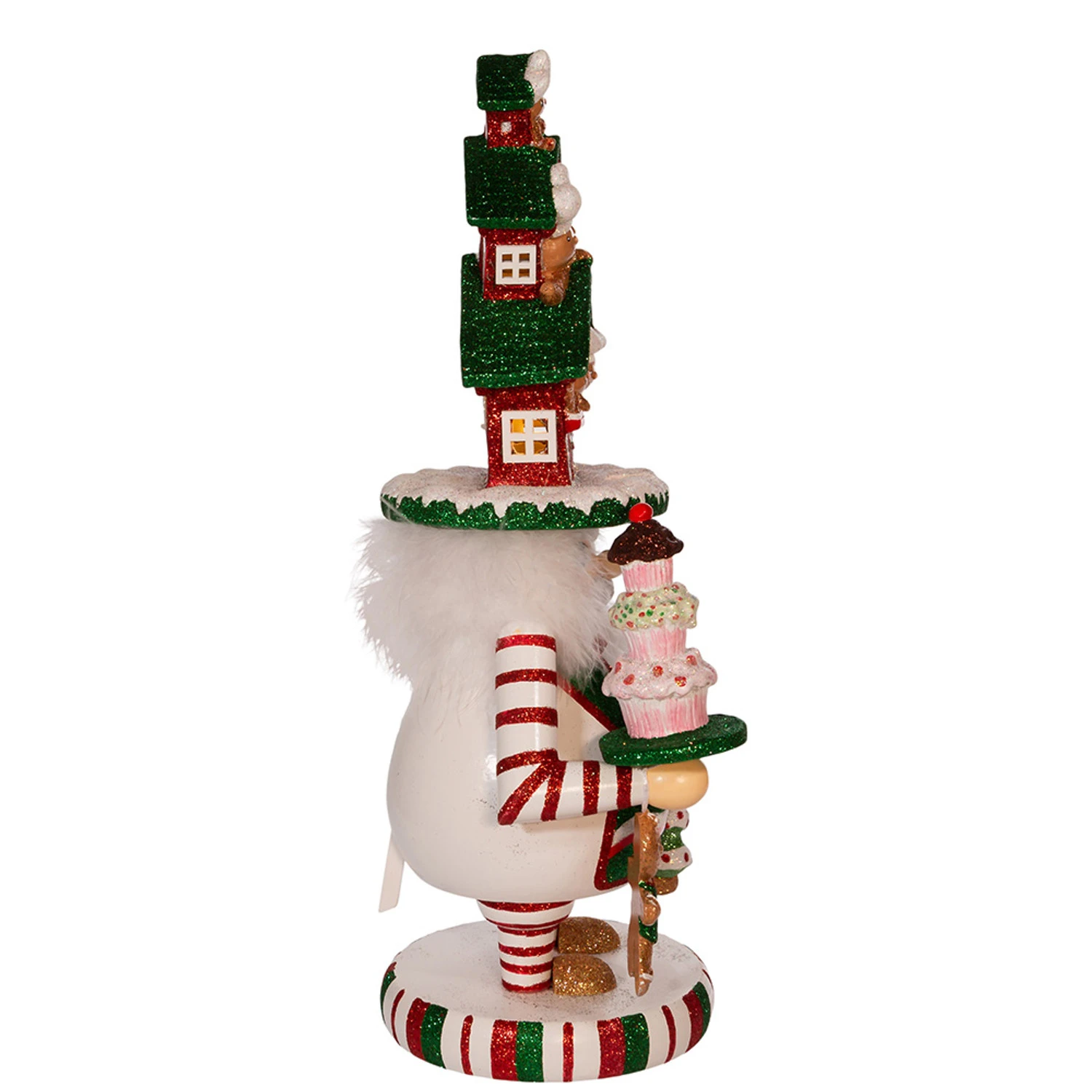 Kurt Adler 15" Hollywood Nutcrackers Lighted Gingerbread House Hat Nutcracker HA0571 6 Kurt Adler 15" Hollywood Nutcrackers Lighted Gingerbread House Hat Nutcracker HA0571 - Image 4