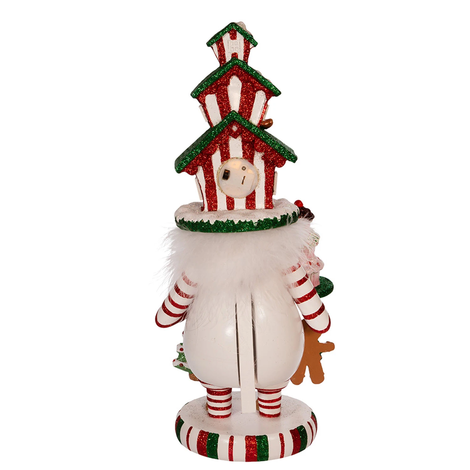 Kurt Adler 15" Hollywood Nutcrackers Lighted Gingerbread House Hat Nutcracker HA0571 4 Kurt Adler 15" Hollywood Nutcrackers Lighted Gingerbread House Hat Nutcracker HA0571 - Image 2