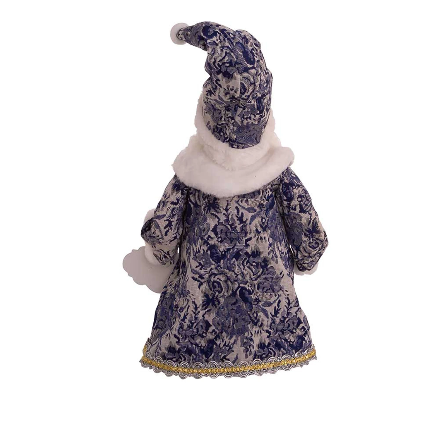 Kurt Adler 18" Blue Delft Santa Holding Sign Christmas Figure J6098 5 Kurt Adler 18" Blue Delft Santa Holding Sign Christmas Figure J6098 - Image 3