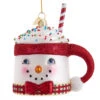 Kurt Adler 4.5" Noble Gems Snowman Mug Glass Christmas Ornament NBX0096 1 Kurt Adler 4.5" Noble Gems Snowman Mug Glass Christmas Ornament NBX0096 -Christmas Decorations nbx0096 94914.1678121593