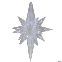 Brite Star 20" LED Lighted Acrylic 3 DimensionalBethlehem Star Christmas Decoration 48-082-00