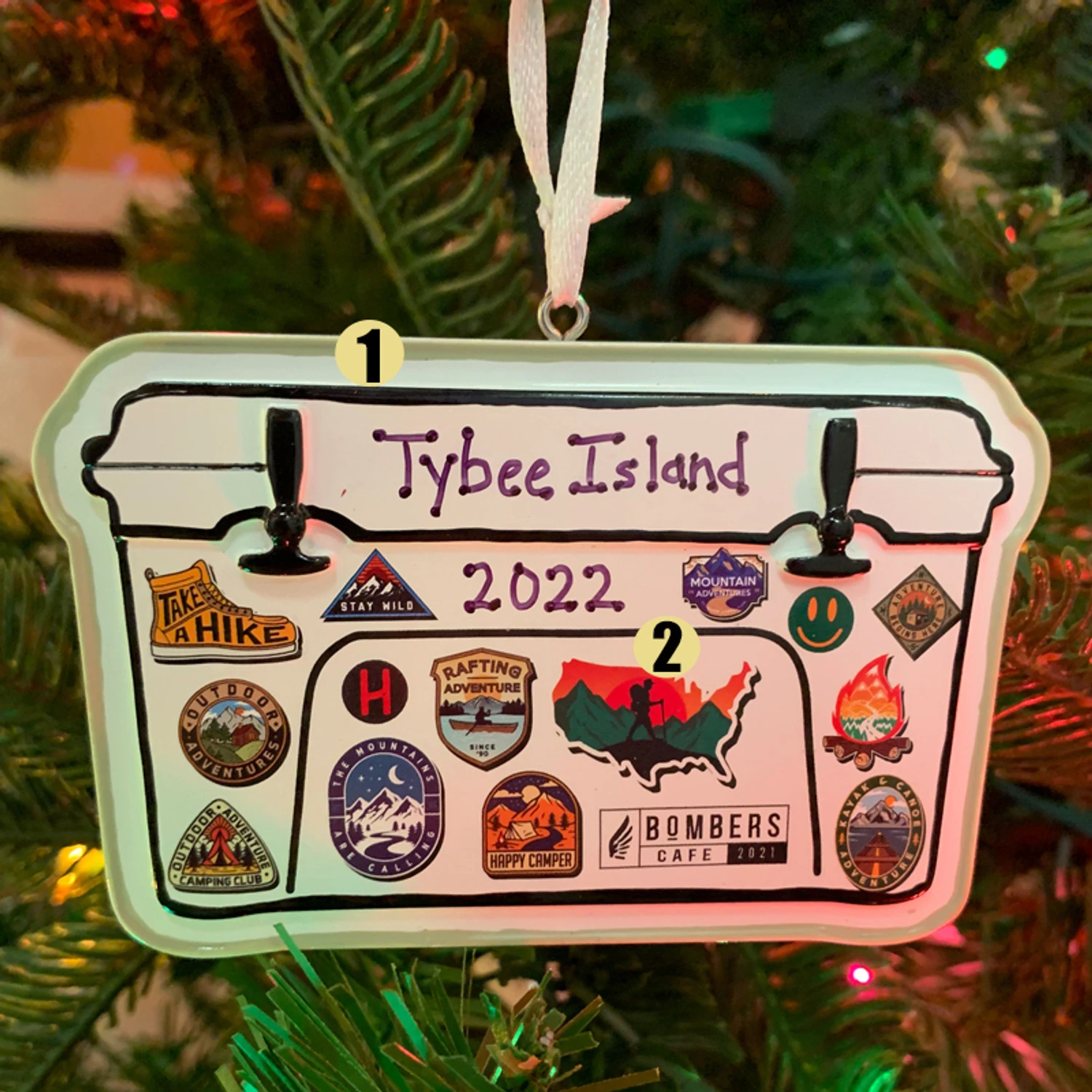 Cooler Travel Camping Personalized Christmas Ornament OR2405 3 Cooler Travel Camping Personalized Christmas Ornament OR2405